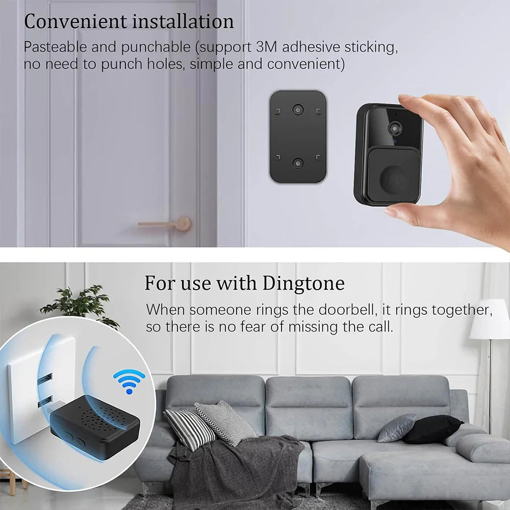 Wireless Doorbell Camera with Chime