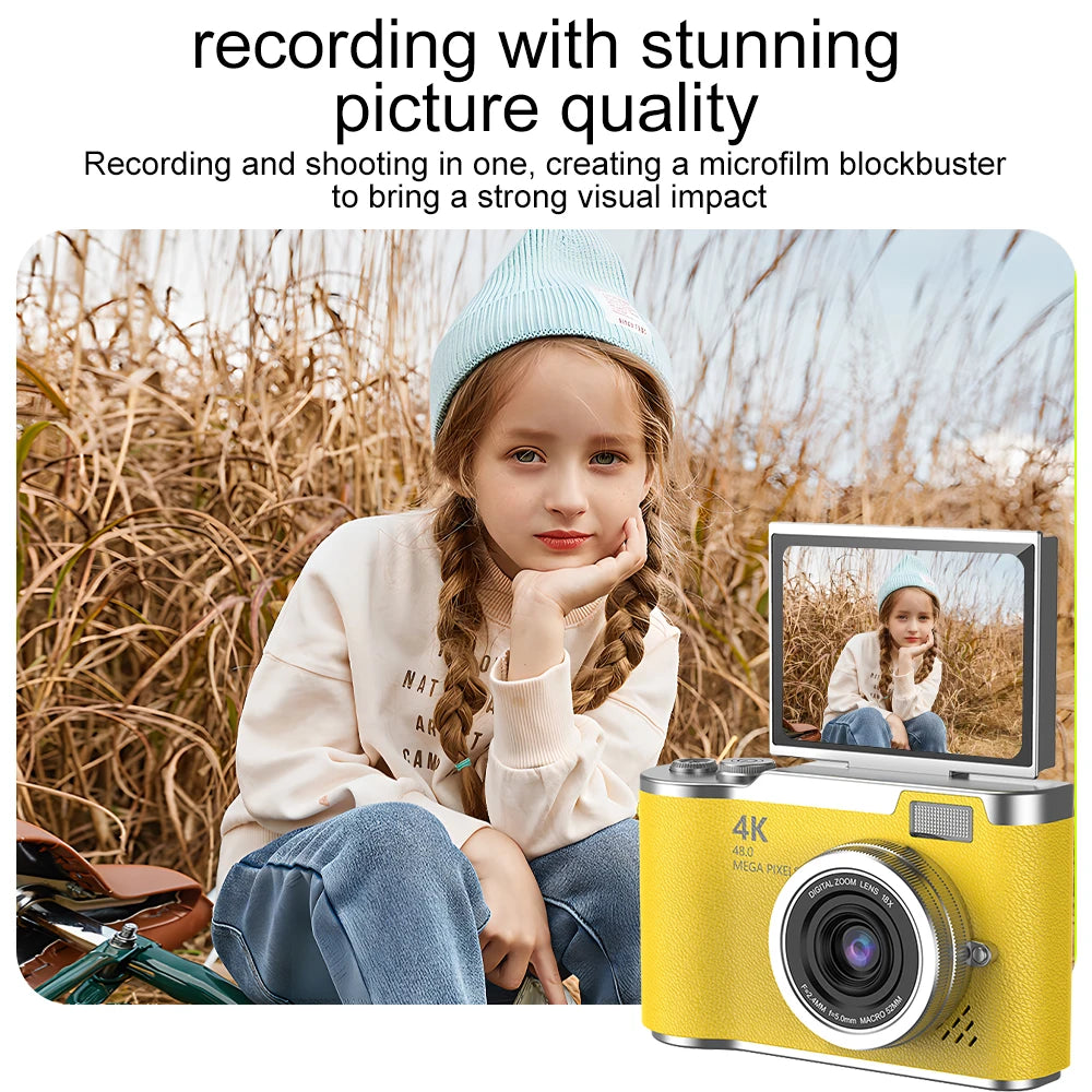 Digital Camera 8X Digital Zoom Vintage Vlog Video Recorder