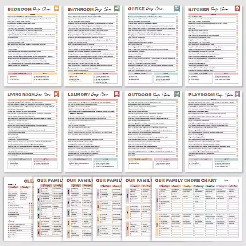 ADHD Cleaning Planner Bundle