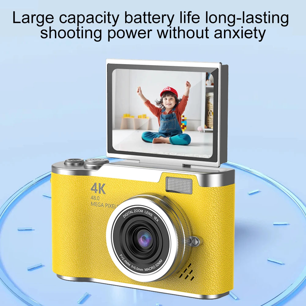 Digital Camera 8X Digital Zoom Vintage Vlog Video Recorder