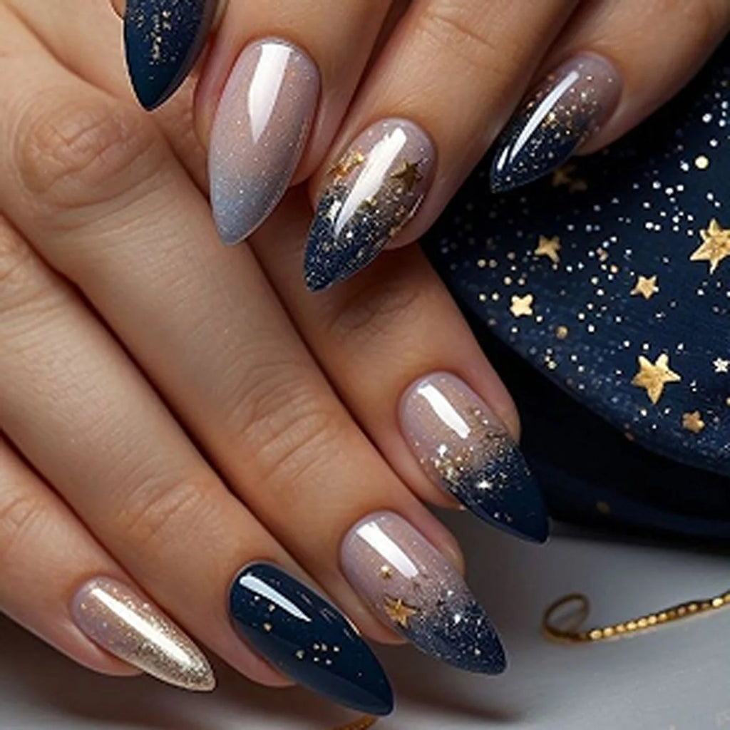 24Pcs Almond Press on Nails
