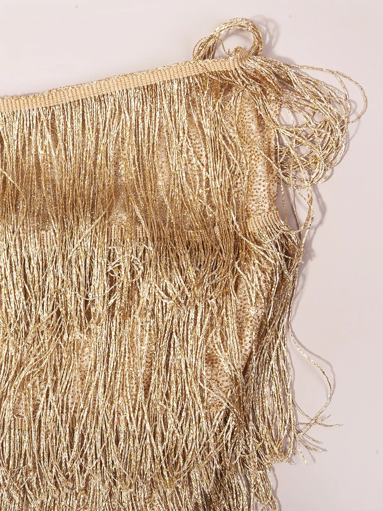 Women's One Shoulder Tassel Dress