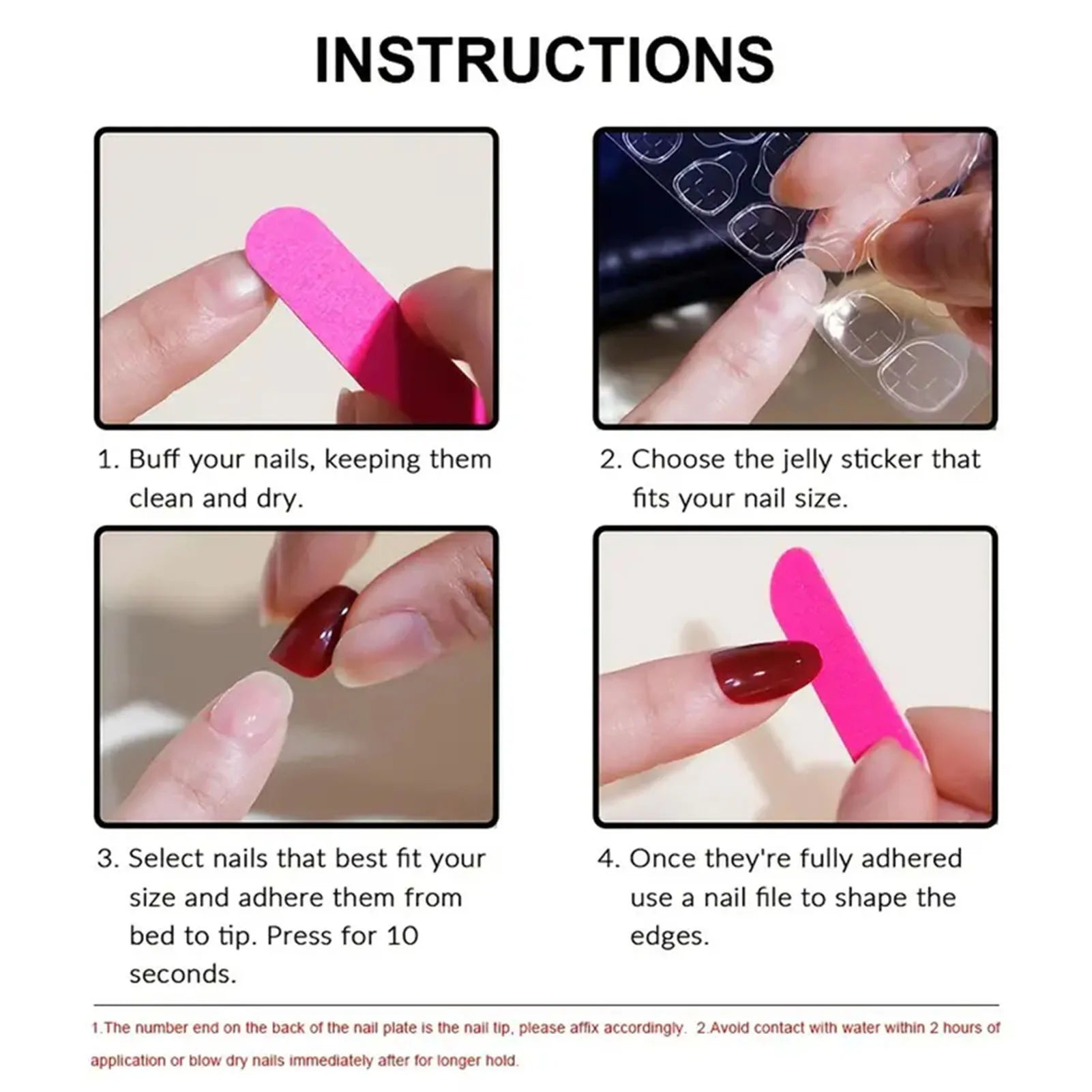 24pcs Halloween Glitter Long Ballet French Press on Nails