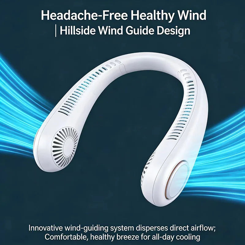 Mini Neck Mounted Fan Portable Bladeless
