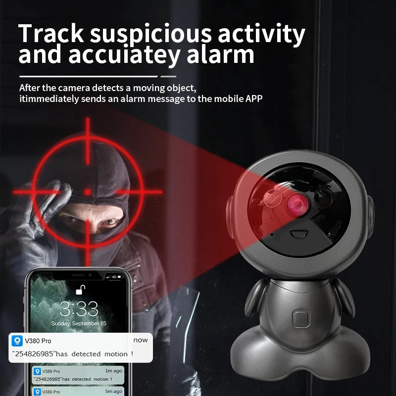 8MP Wifi Surveillance Robot Camera