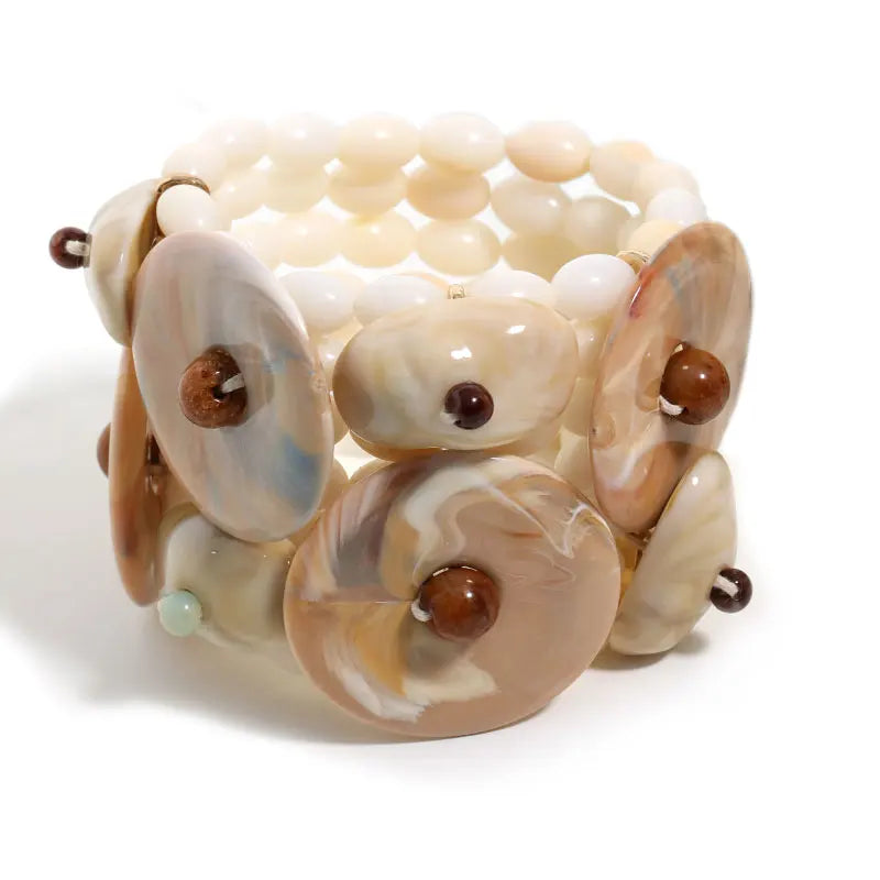 Statement Boho Beads Bracelet Set