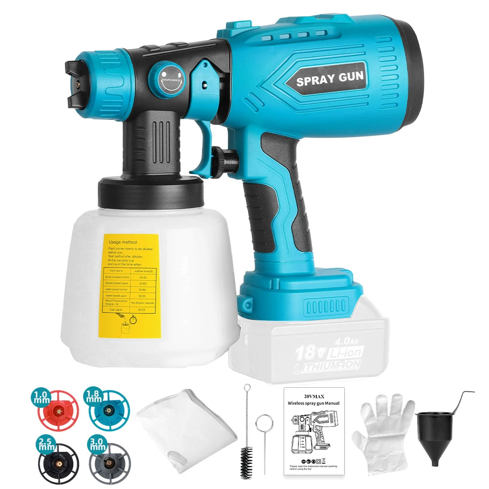 Cordless Paint Sprayer for MAKITA 18V Lithium-Ion Battery(No Battery)