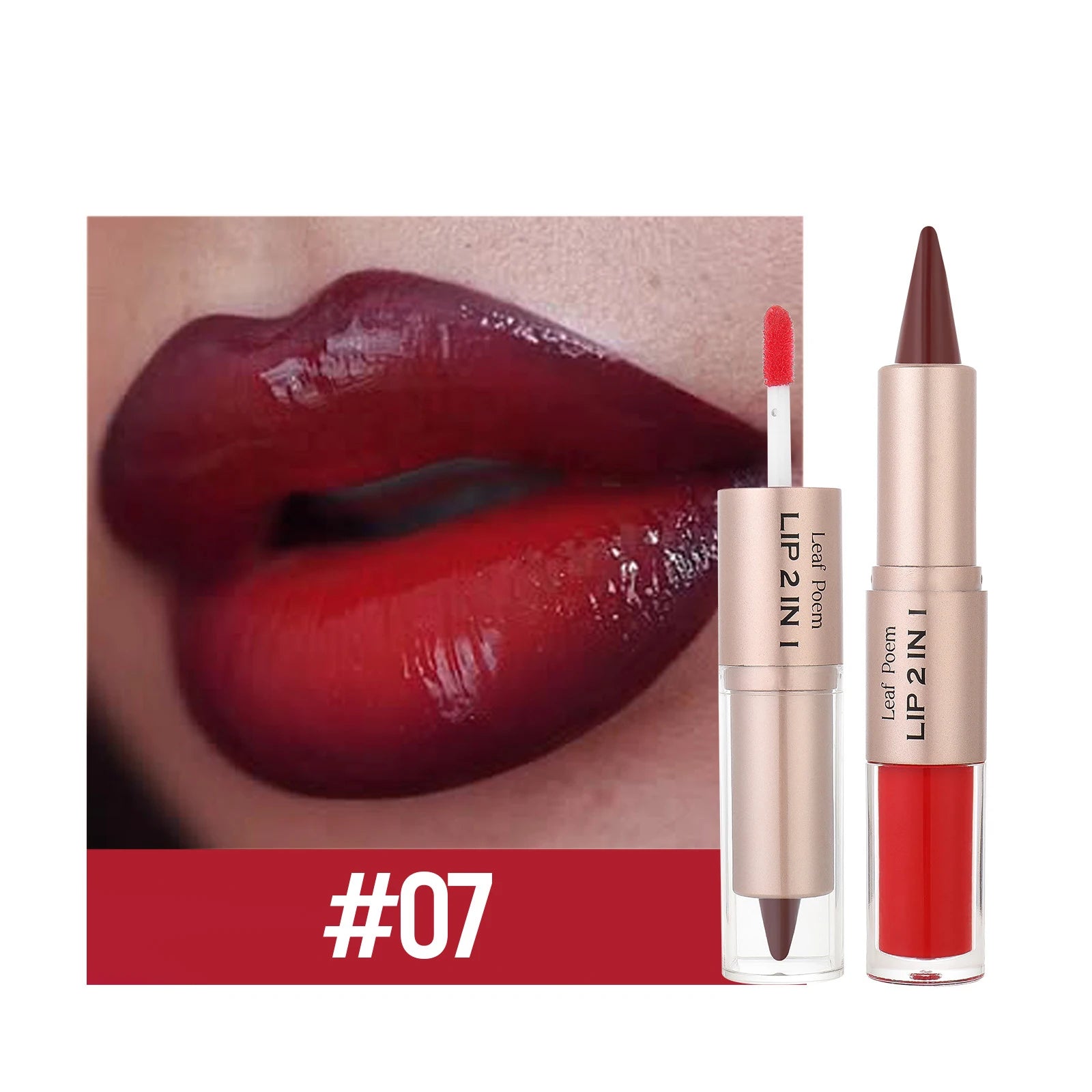 Black Brown Tapered Lip Liner Contour Pencil