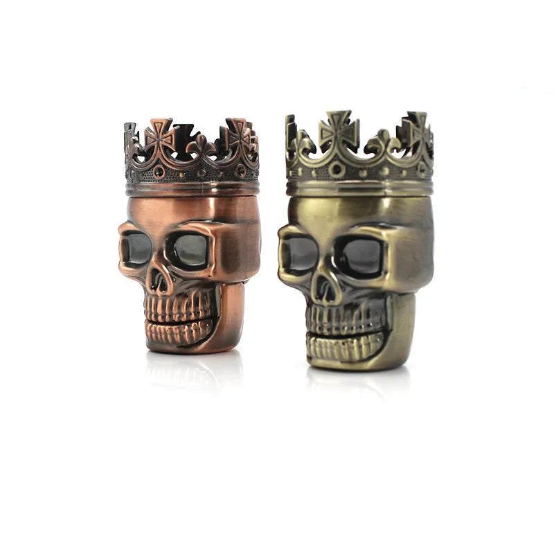 3 Layer Classic King Skull Tobacco Herb Spice Grinder
