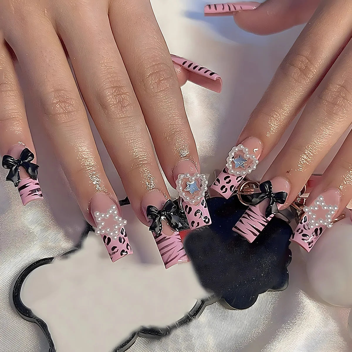 24pcs Long Ballet Press On Nails