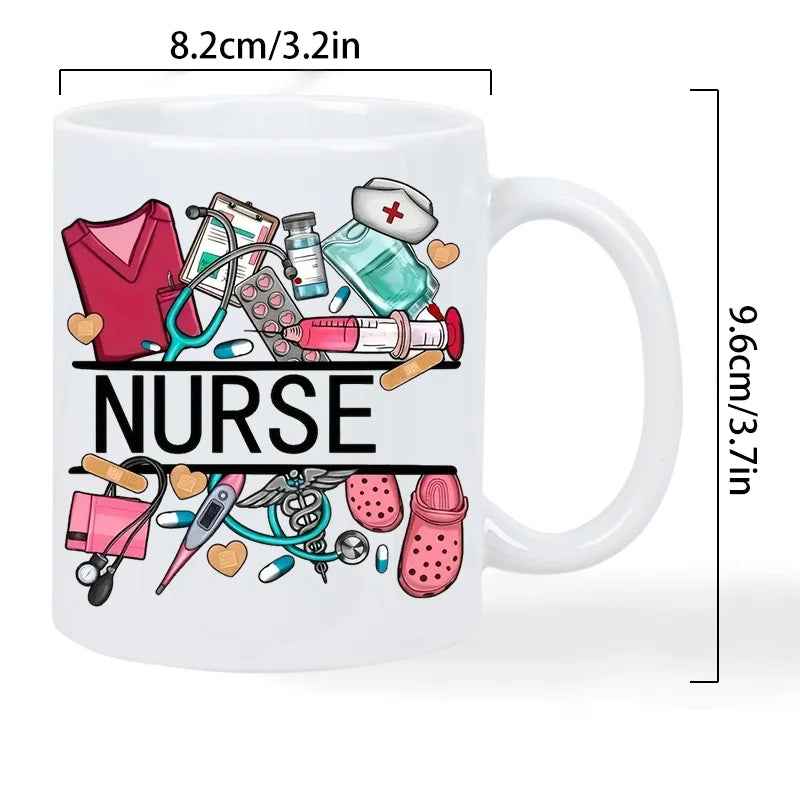 Nurse Themed 11 Ounce Ceramic Coffee Mug