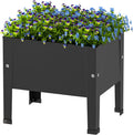 14 Inch Black Elevated Garden Bed with Legs