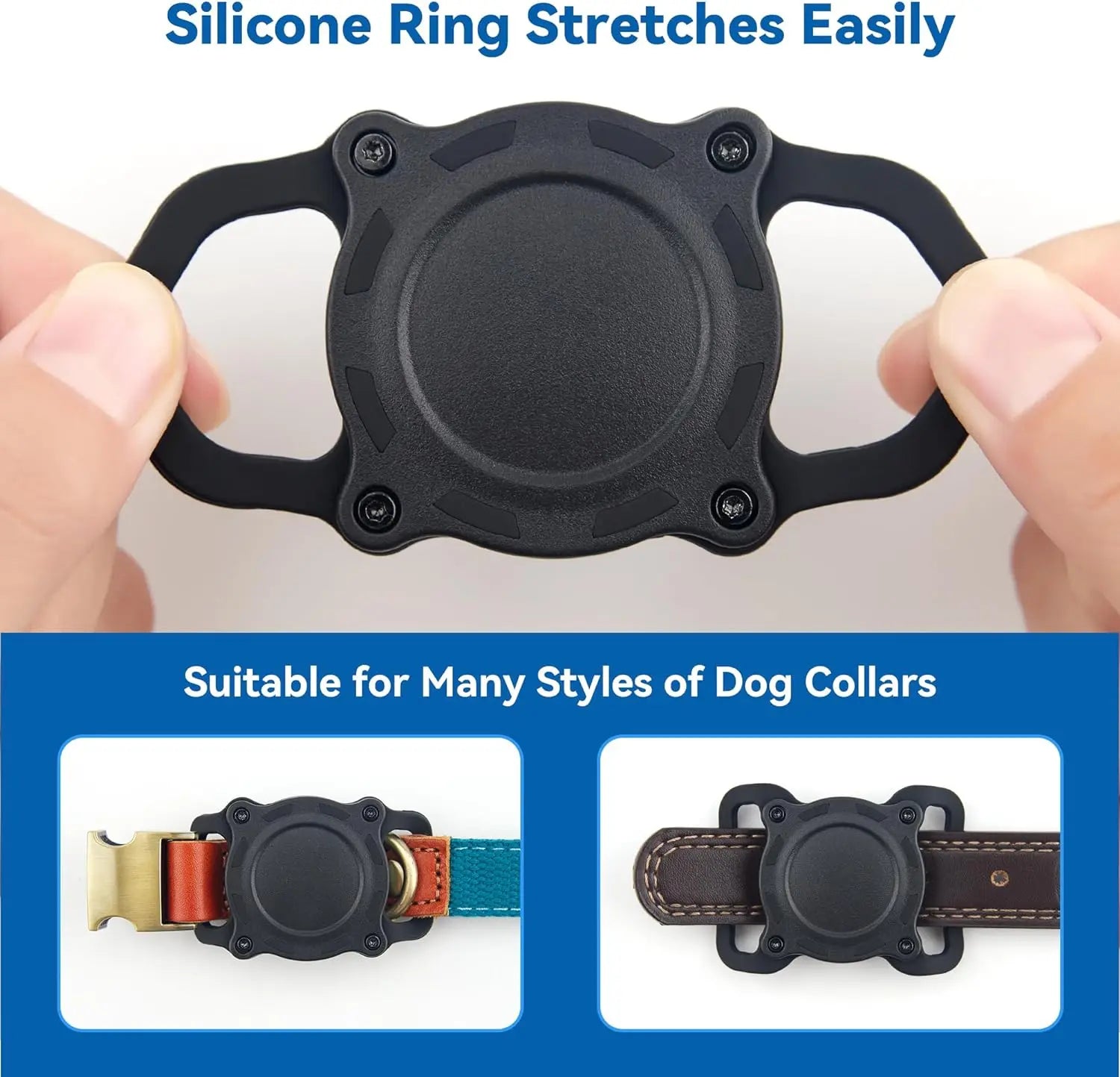 Waterproof Airtag Dog Collar Holder
