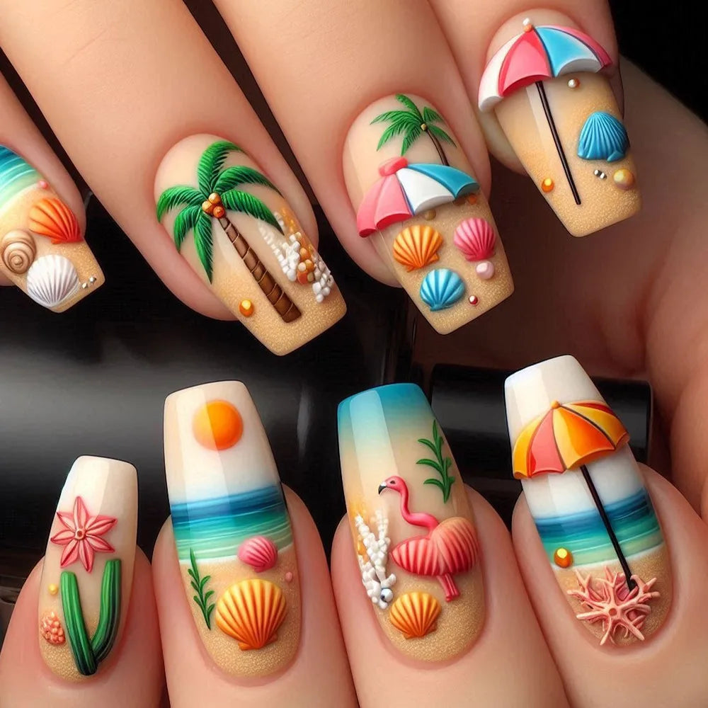24pcs Simple Press on Nails