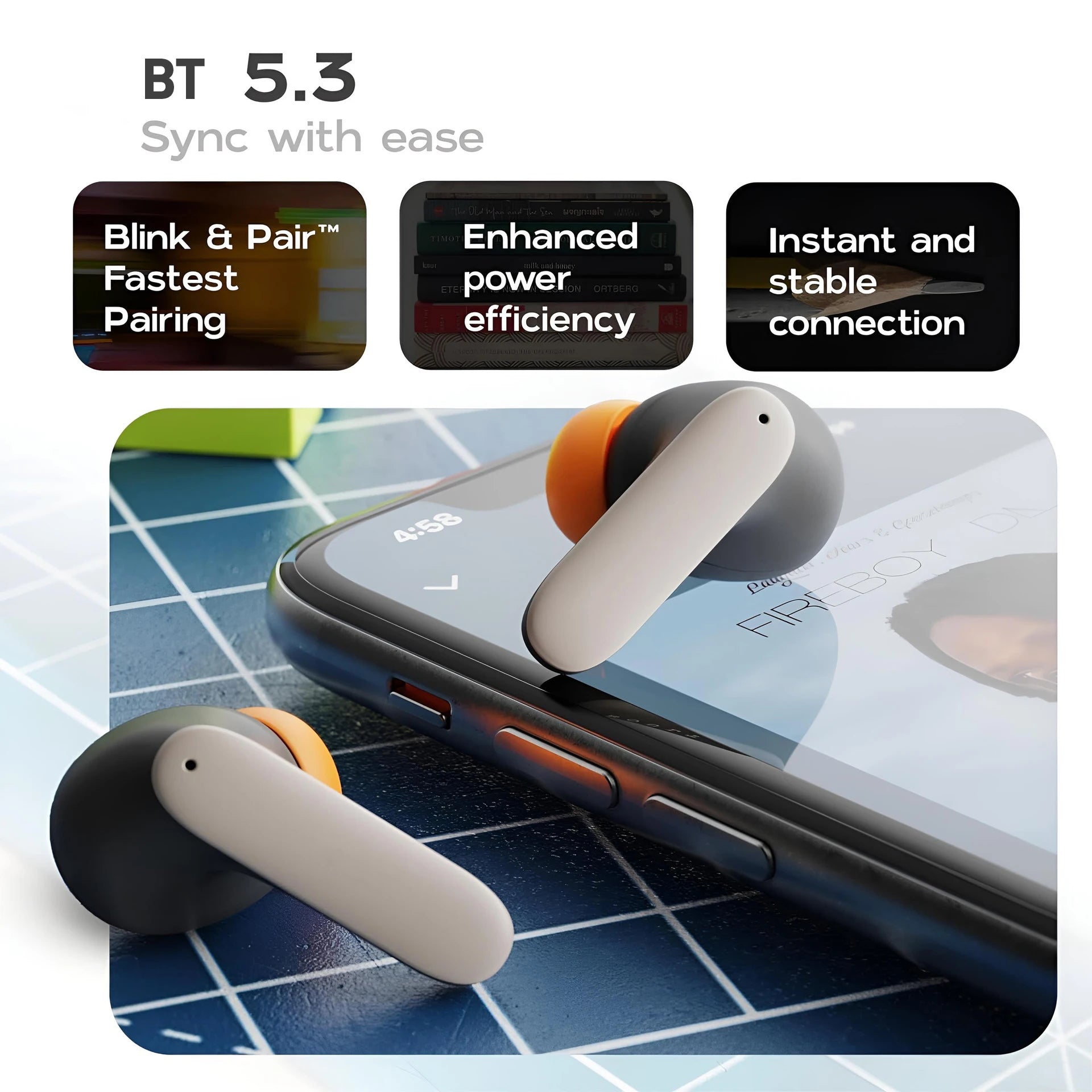 TWS Wireless Earphones 5.4 Bluetooth