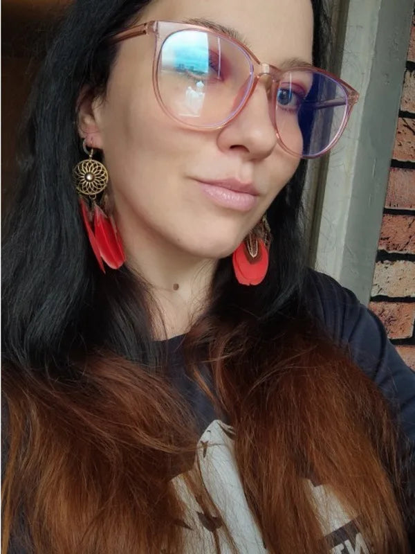Dream Catcher Feather Tassel Bohemian Women Earrings