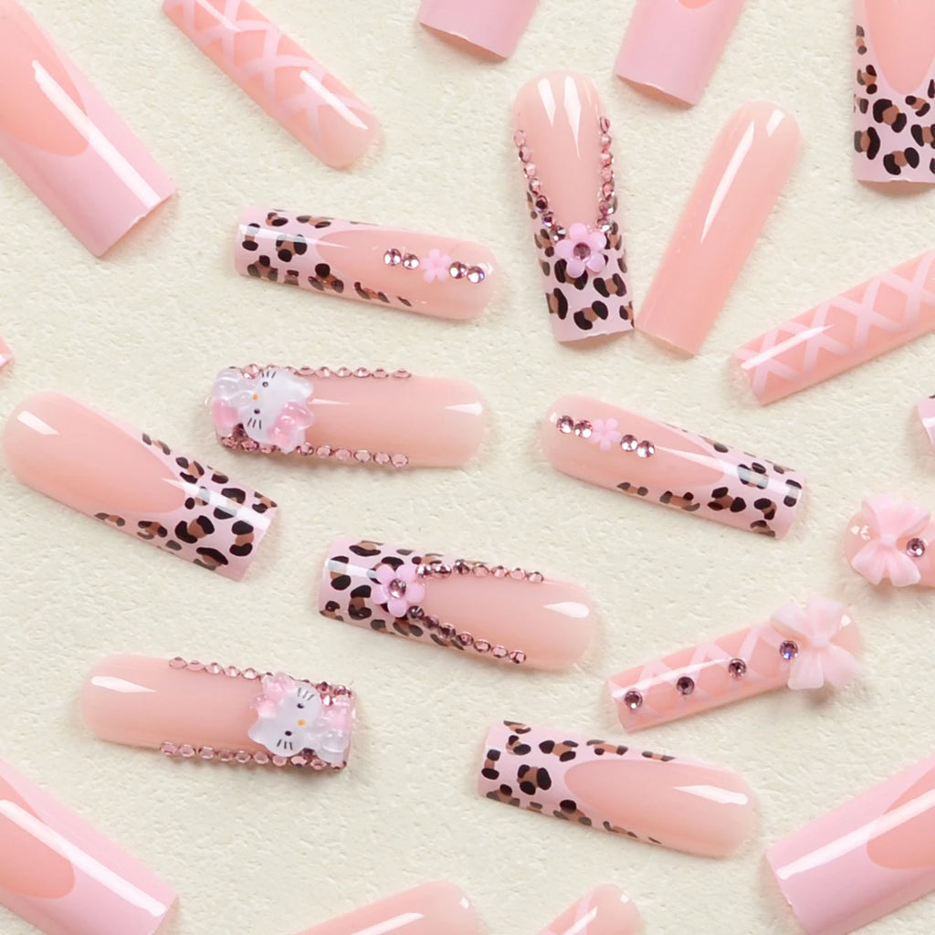 24Pcs Long Ballet Shape Nails