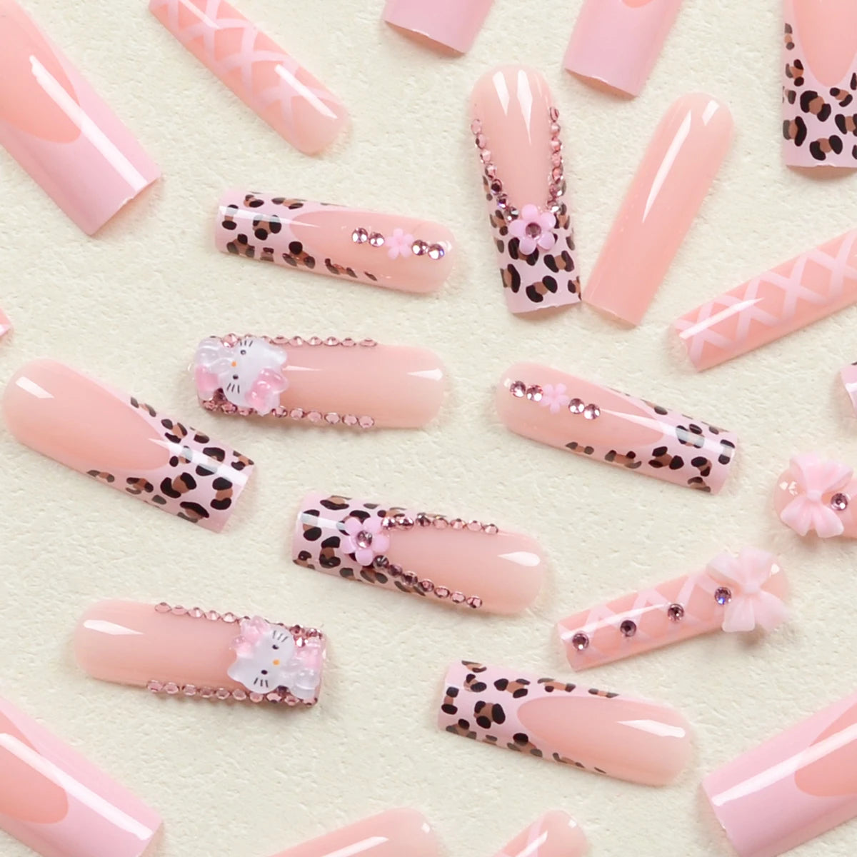 24Pcs Long Ballet Shape Nails