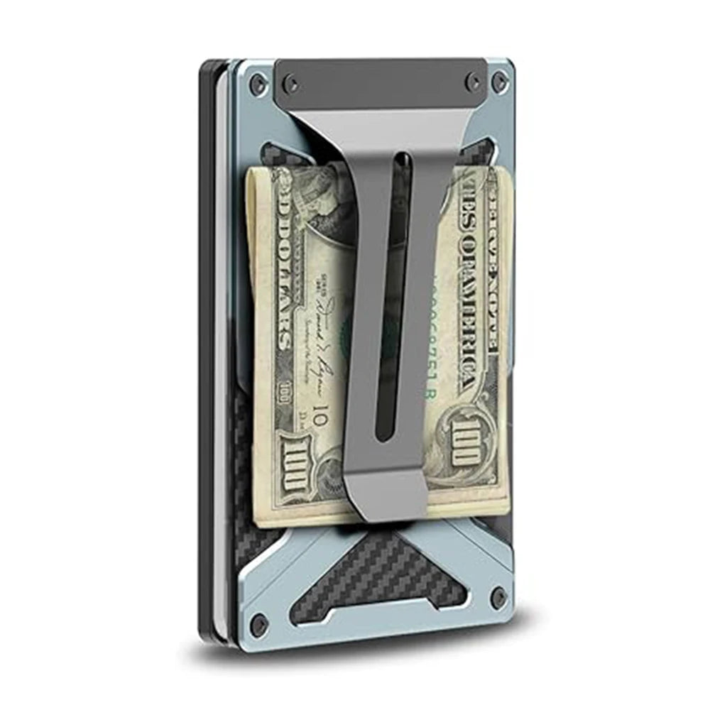 MagSafe-Metal Card Holder with AirTag Holder, RFID Blocking