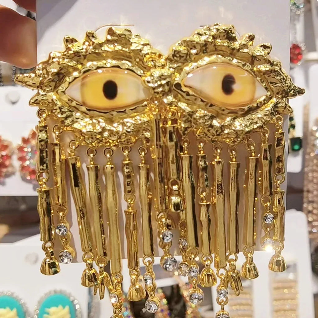 Baroque Style Vintage Big Eye Dangle Earrings