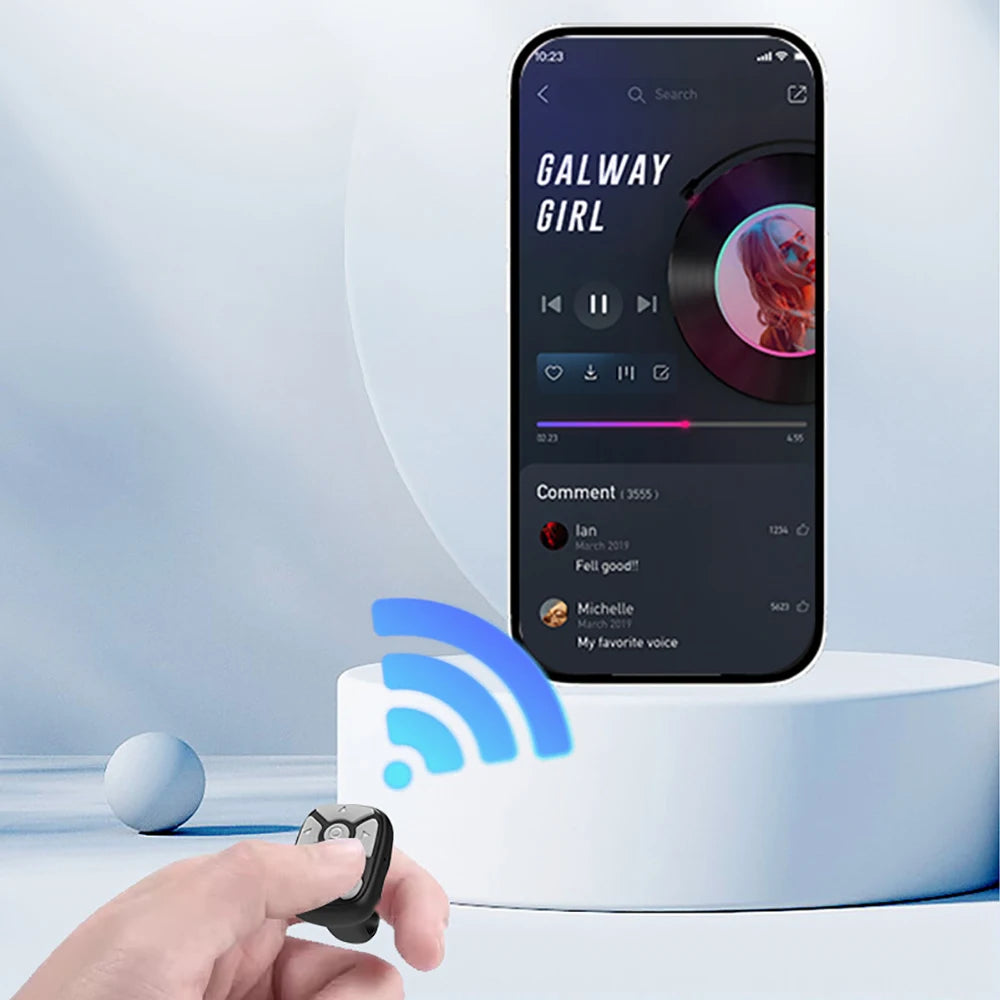Blutooth Remote Control Scrolling Ring Finger