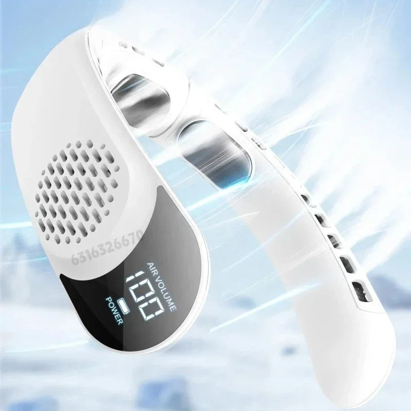 4000mAh Leafless Portable Neck Fan