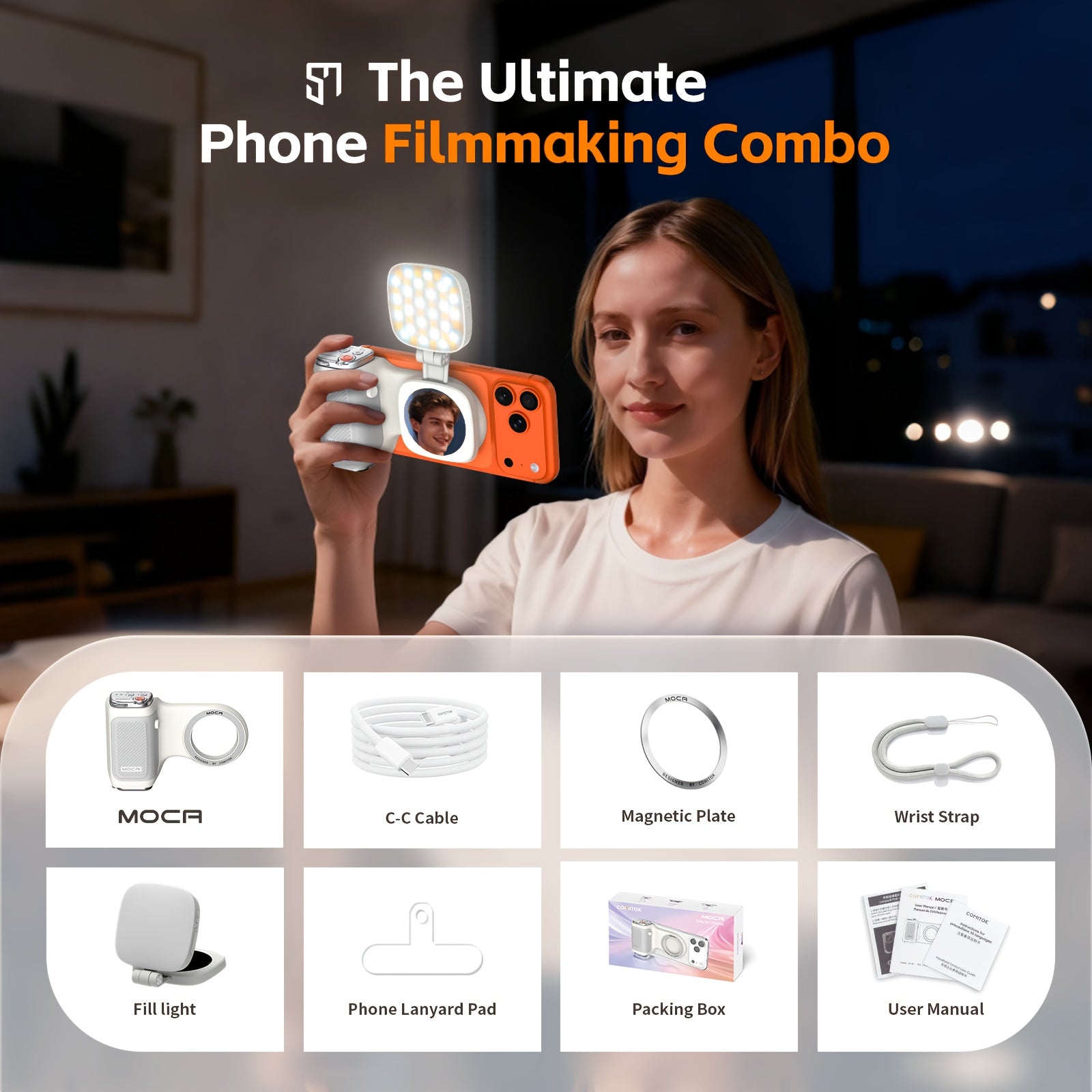 COMITOK MOCA Handheld Grip Phone Stand