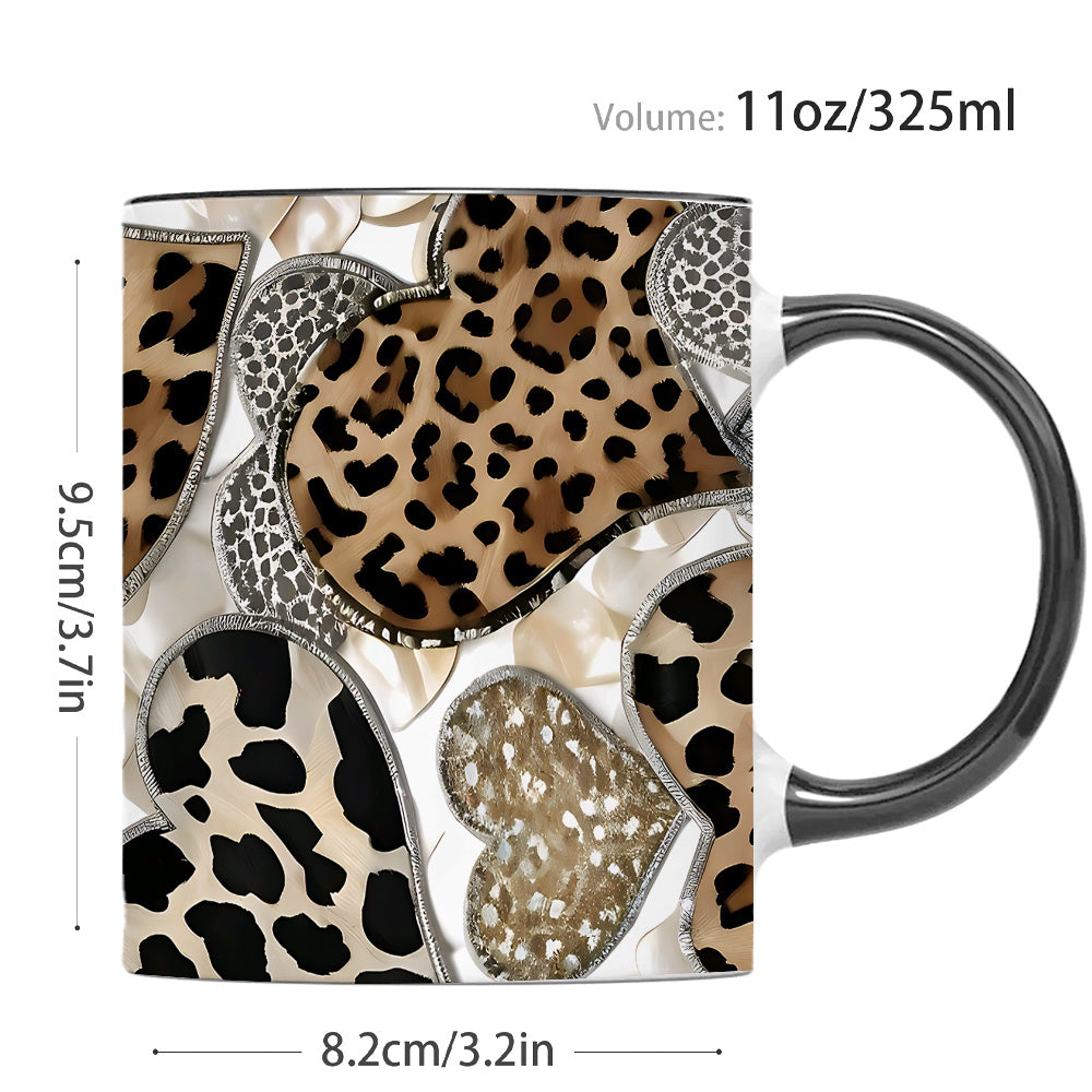 Leopard Print Ceramic Mug