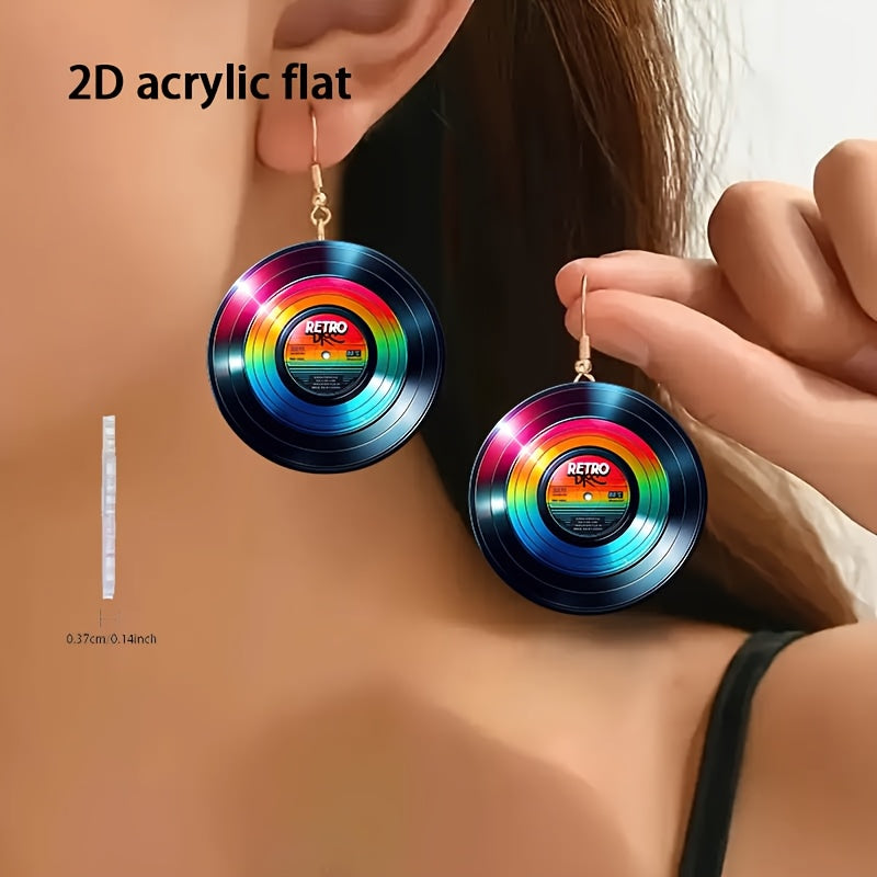 Colorful Musical Acrylic Earrings