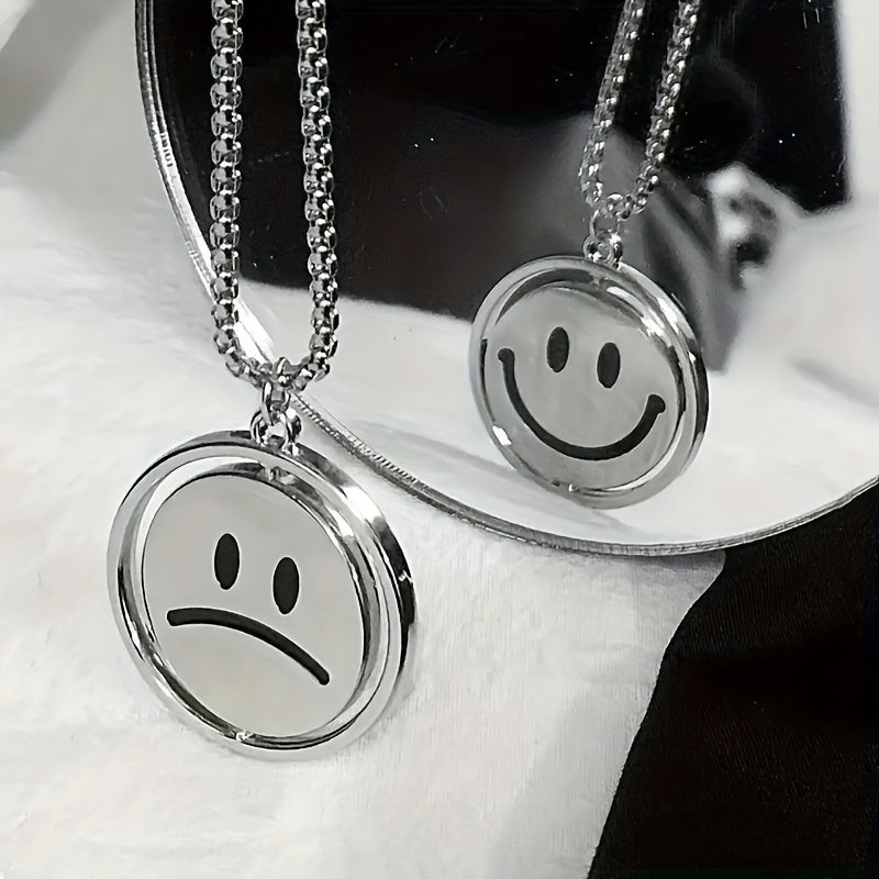 Rotating Double-Sided Expression Necklace