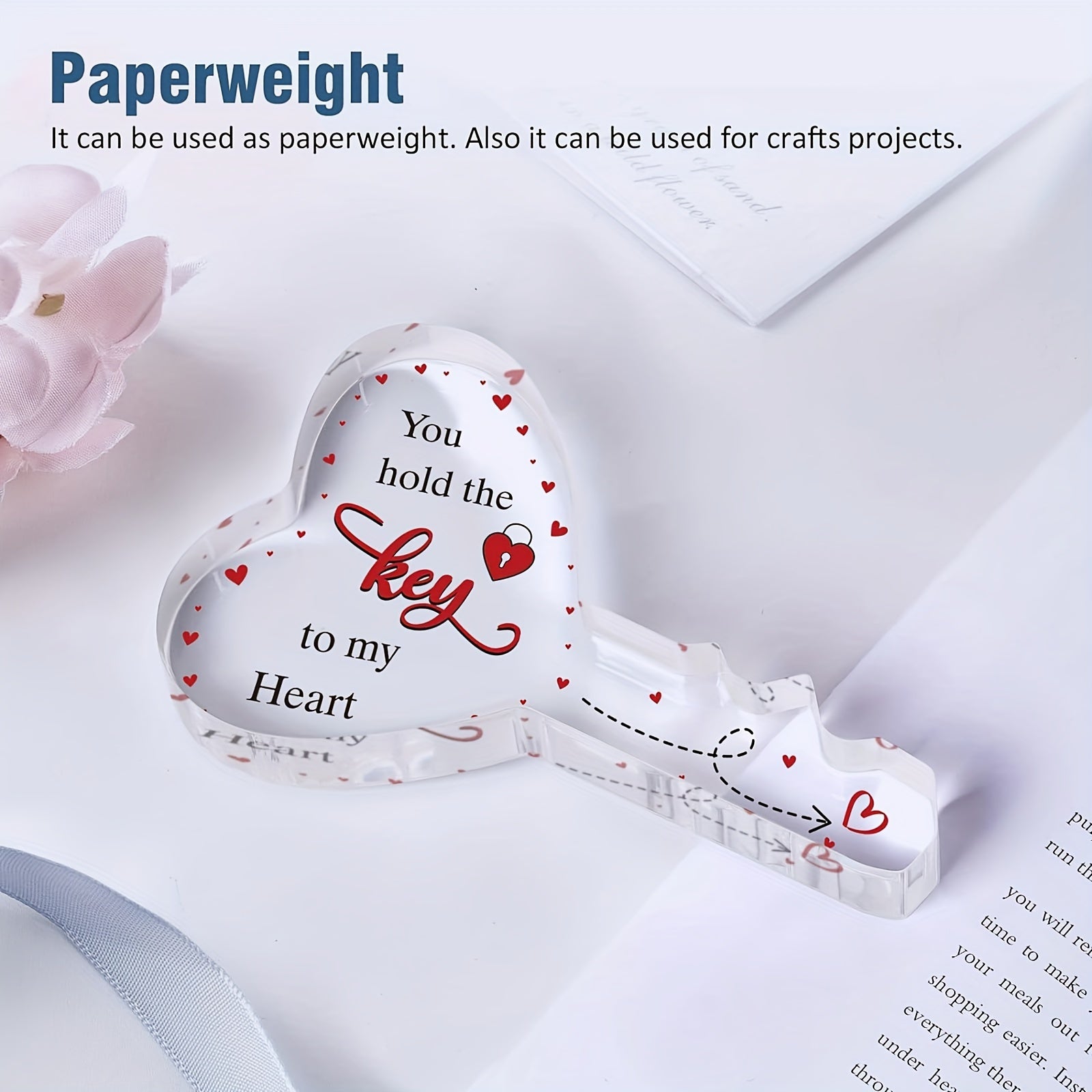 Acrylic Key-Shaped Gift for Him or Her