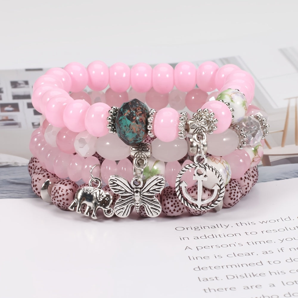 Multi-layer Beaded Bohemian Bracelet Sets