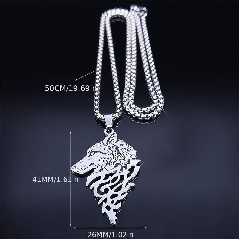Viking Mythological Wolf Knot Necklace