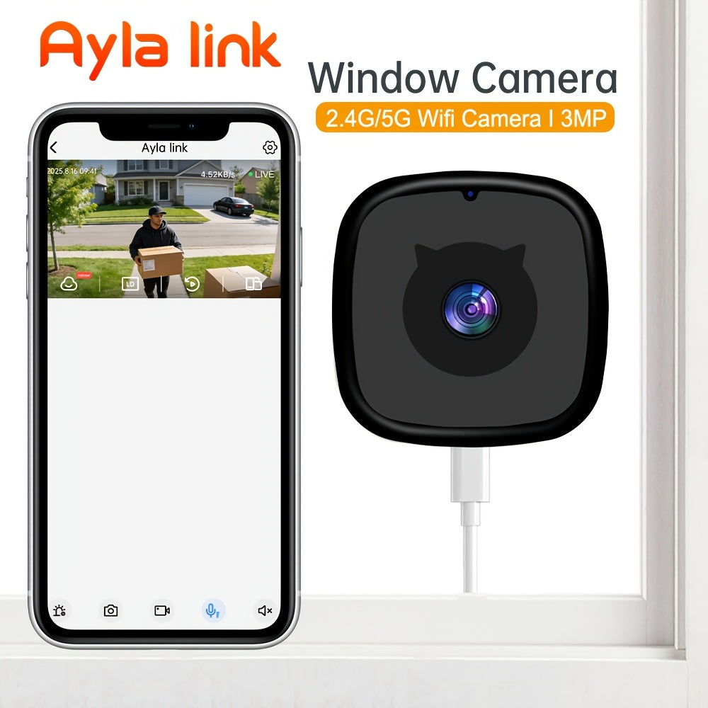 3MP 1296P Wireless Window Camera