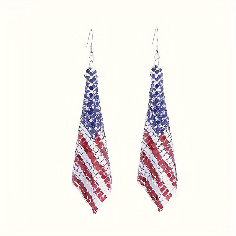 American Flag Pair of Earrings