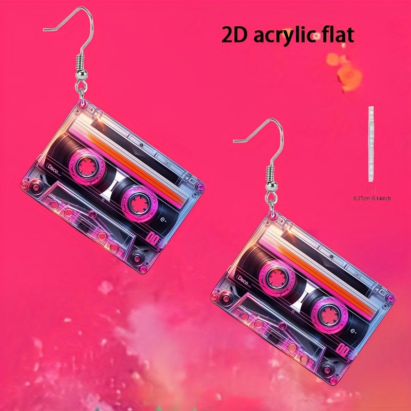 Colorful Musical Acrylic Earrings