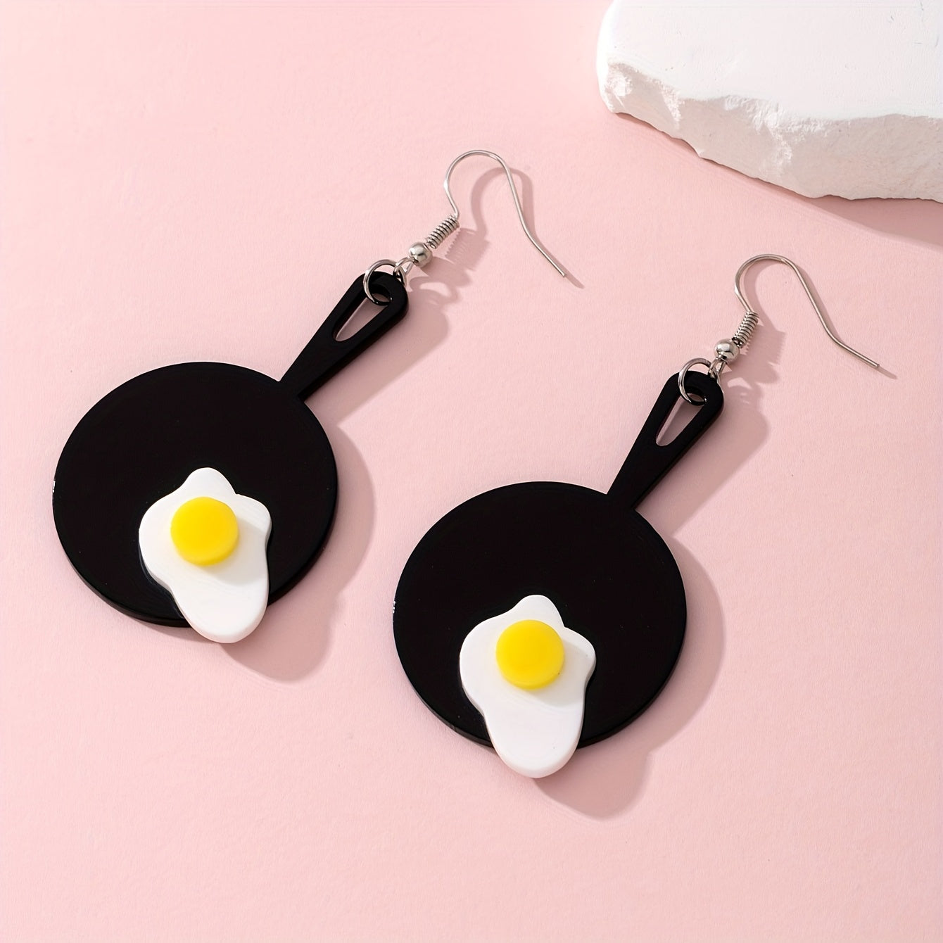 Omelette-Shaped Earrings
