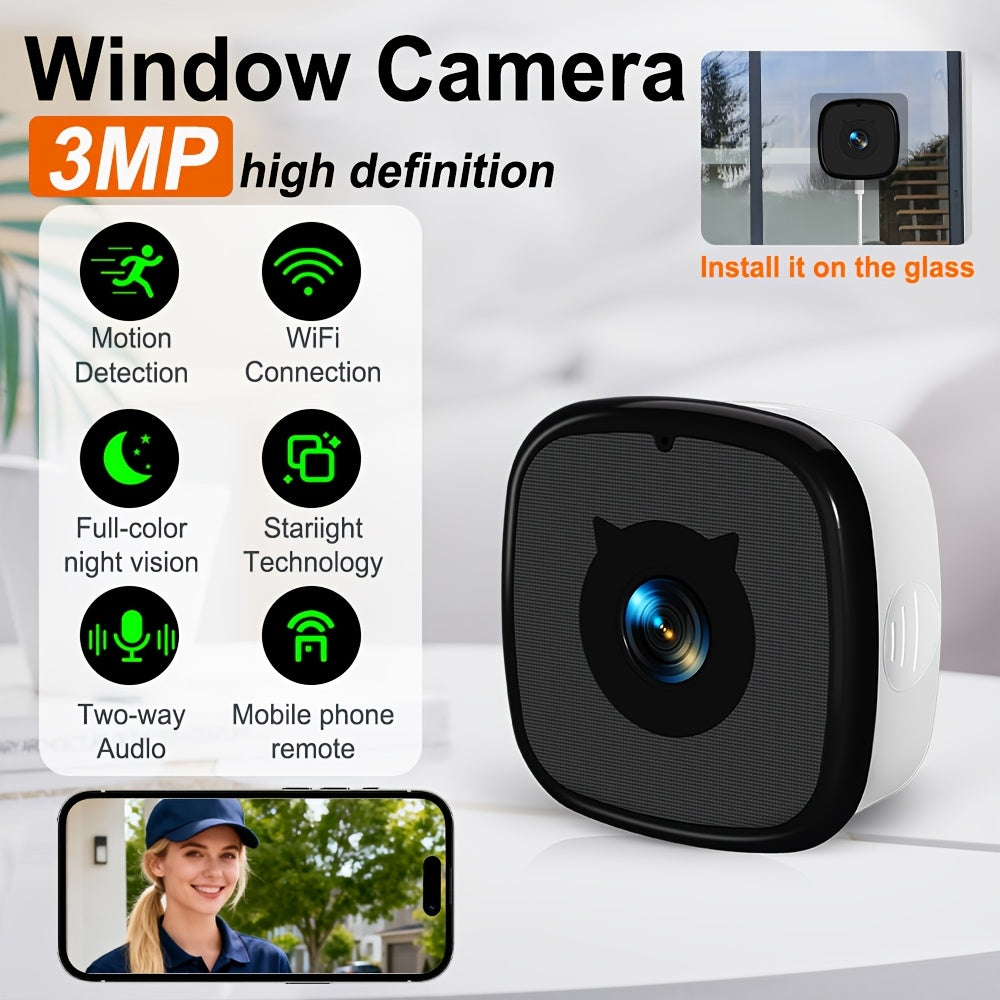 3MP 1296P Wireless Window Camera